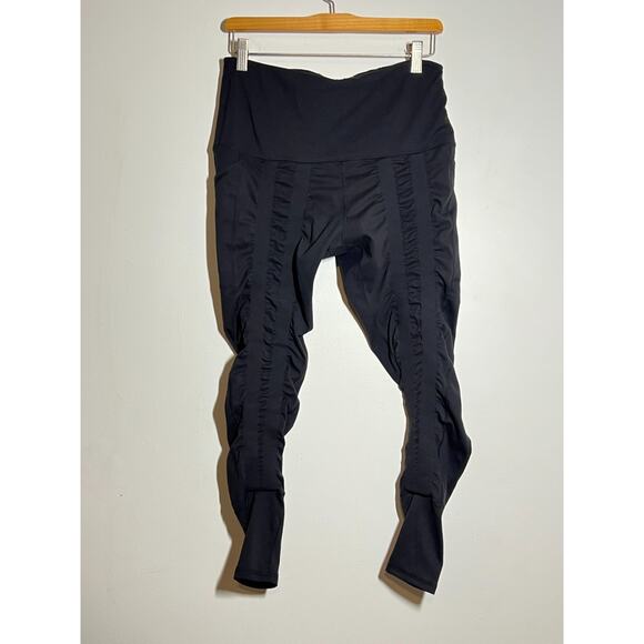 Sweetflexx EUC Black Full Length High Rise Resistance Leggings Size 12 - Picture 1 of 7